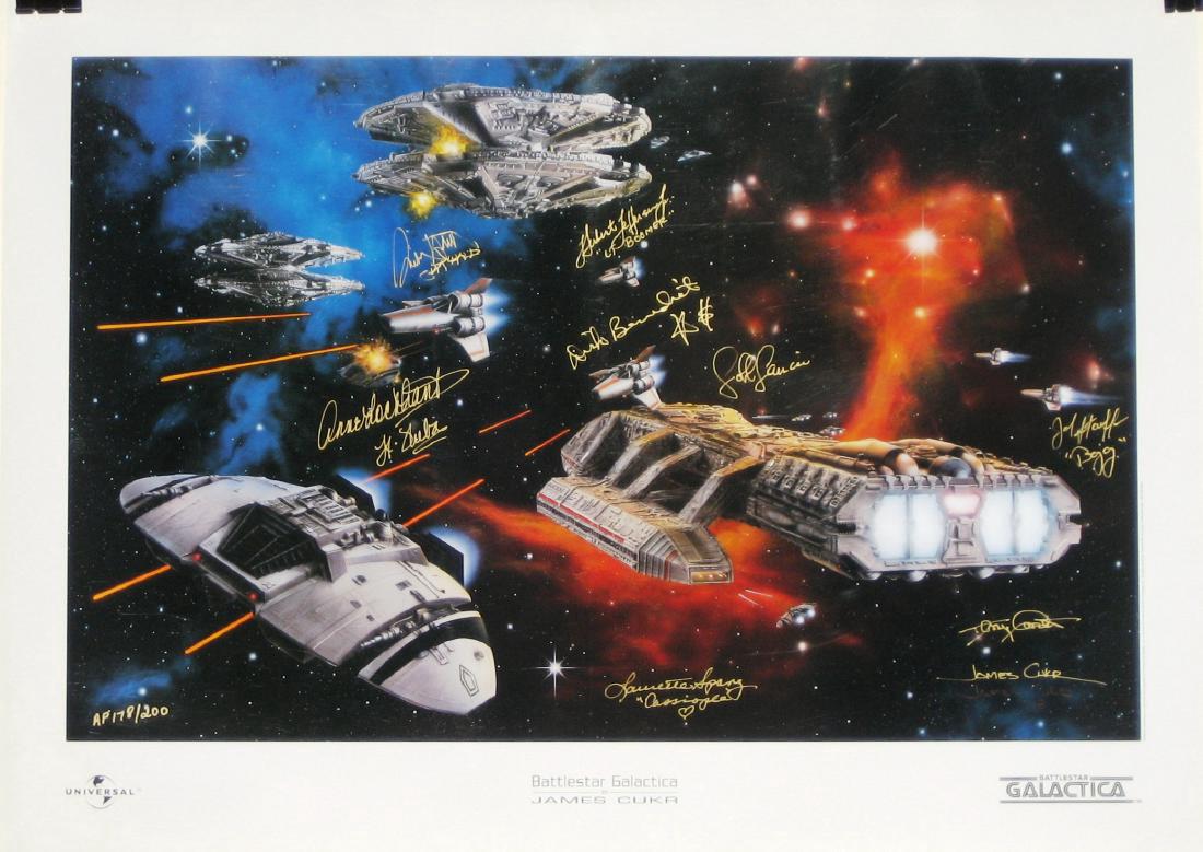 Battlestar Galactica, Autographed Print, James Curc (1 of 2)