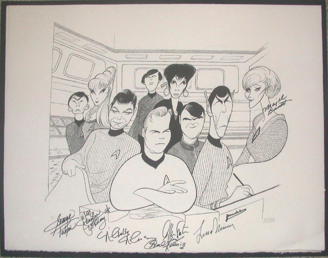 Original Series Cast Autograph Print Al Hirshfeld (1 of 2)