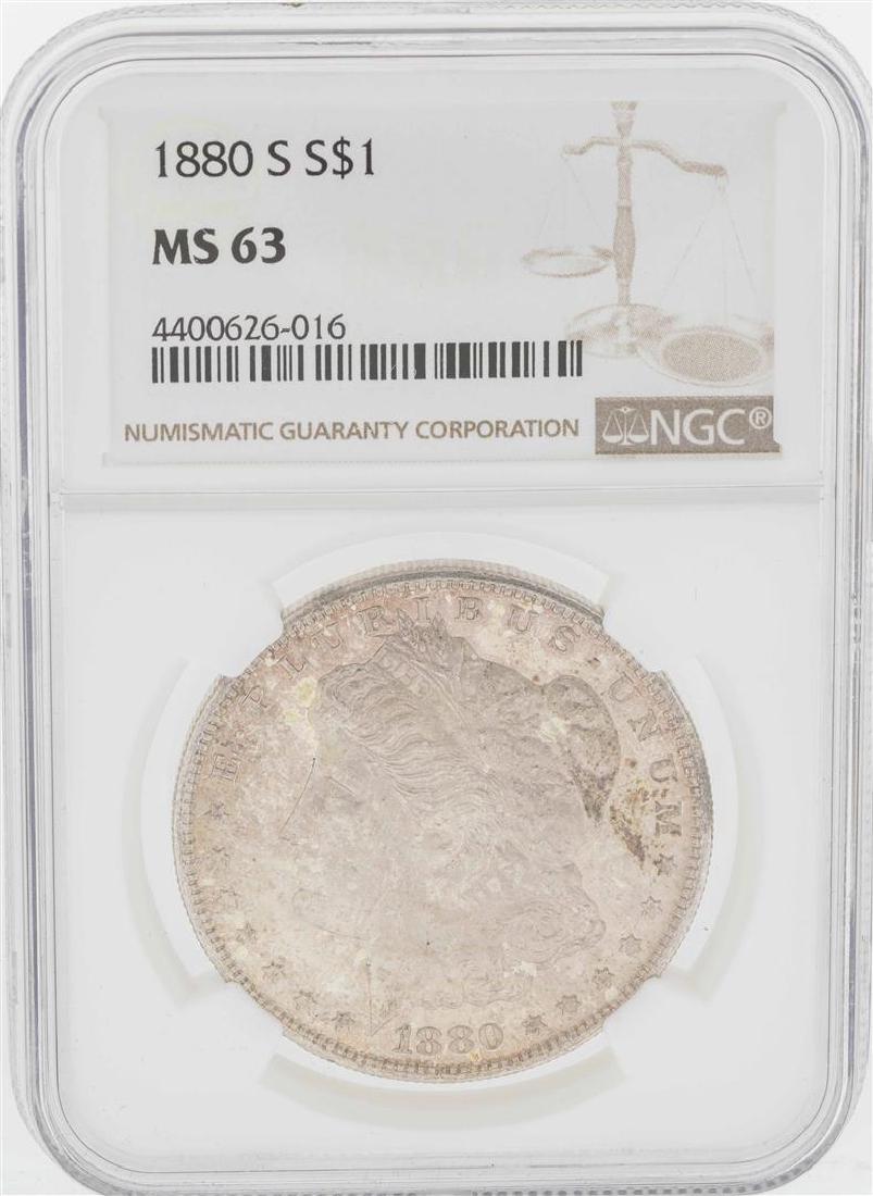 1880-S $1 Morgan Silver Dollar Coin NGC MS63 (1 of 2)