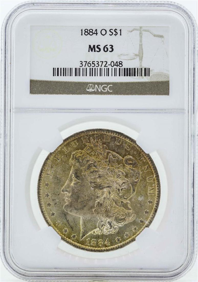 1884-O $1 Morgan Silver Dollar Coin NGC MS63 (1 of 2)