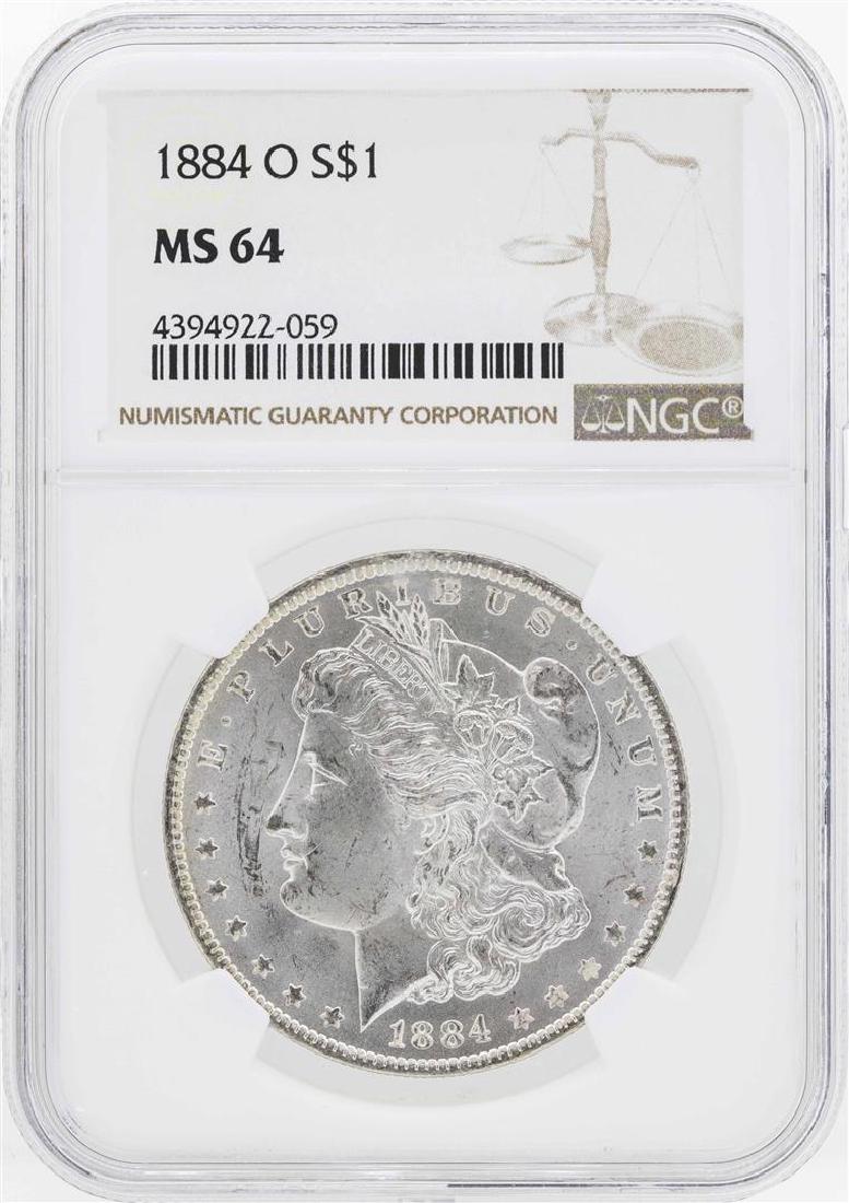1884-O $1 Morgan Silver Dollar Coin NGC MS64 (1 of 2)