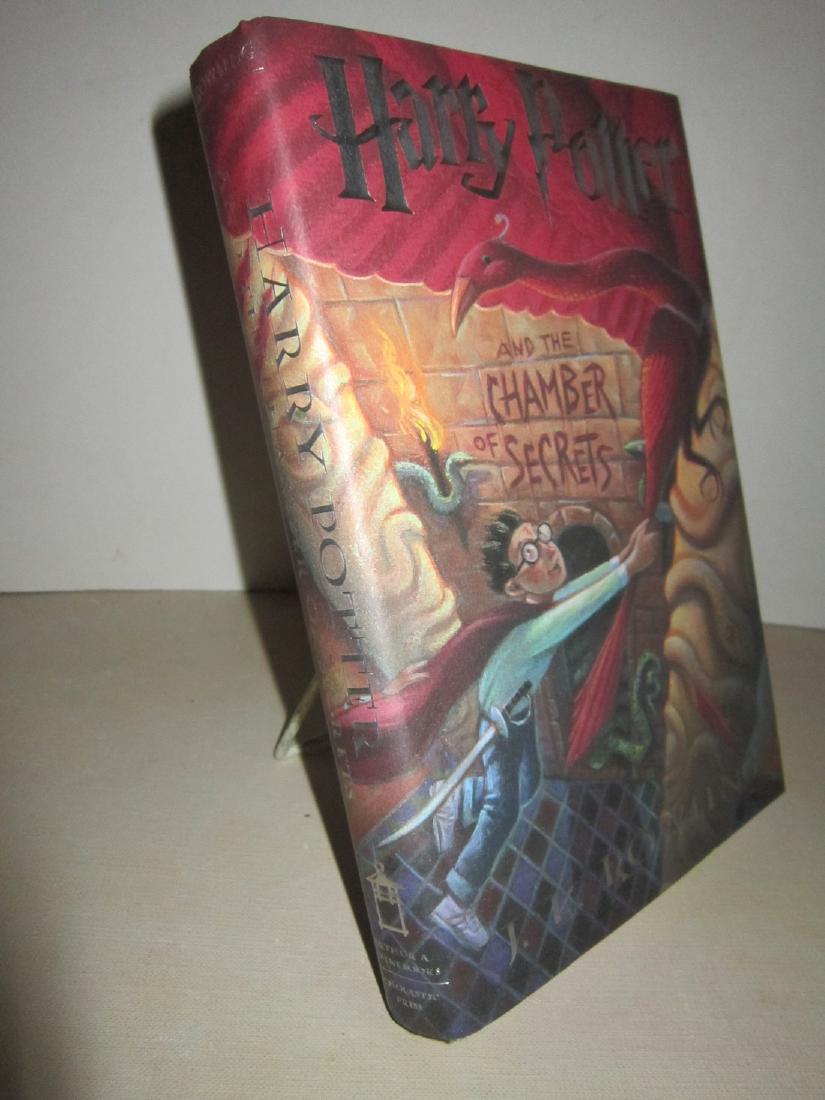J.K. Rowling: Harry Potter Chamber of Secrets, 1st Ed: J.K. Rowling: Harry Potter and the Chamber of Secrets New York, 1999, Scholastic Press Hardcover in Dust Jacket (not price-clipped) First printing of the first American edition; First Edition; The sec