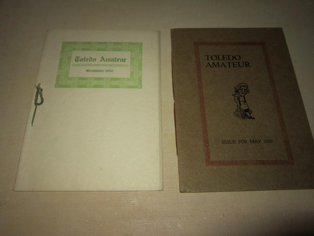 Dora Hepner Moitoret: H.P. Lovecraft in Toledo Amateur: Dora Hepner Moitoret: Dora Hepner Moitoret (H.P. Lovecraft) in the Toledo Amateur Toledo, OH, 1920, The Toledo Amateur (Wesley Hilton Porter, ed) Small softcover bound in sewn wrappers 20 pages; First