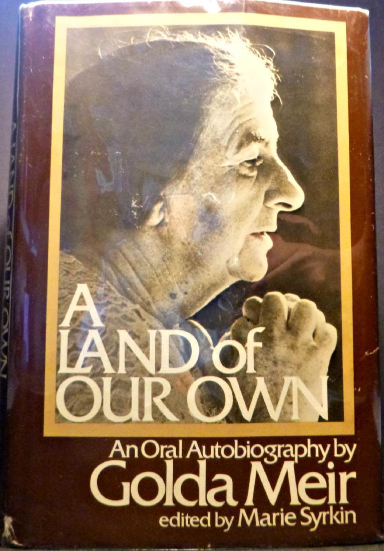 Golda Meir A Land Of Our Own Signed First Edition (1 of 9)