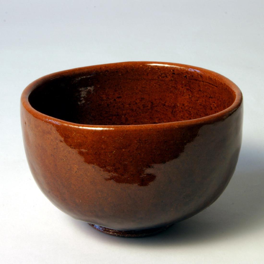 Vintage Japanese Showa Glazed Ceramic Tea Bowl (1 of 5)