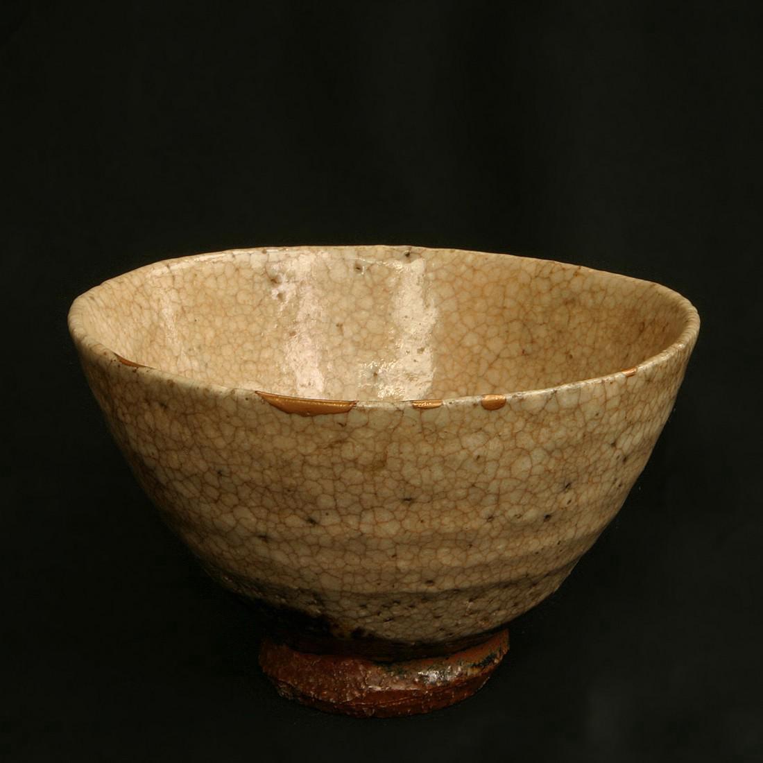Antique Japanese Edo Glazed Ceramic Tea Bowl, 18th C (1 of 5)