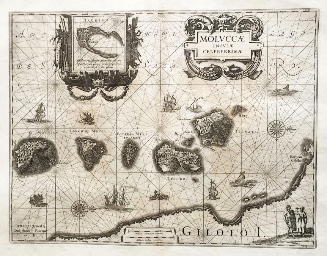 Blaeu: Antique Map of the Moluccan Spice Islands, 1630 (1 of 1)