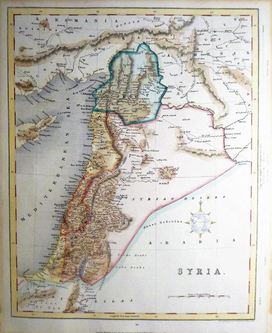 Joshua Archer: Antique Map of Syria (1 of 3)