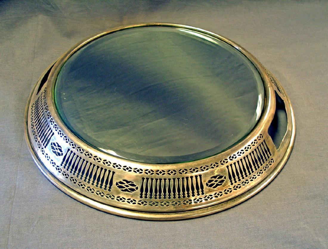 Antique Sterling Silver Mirror Plateau, 1920s (1 of 3)
