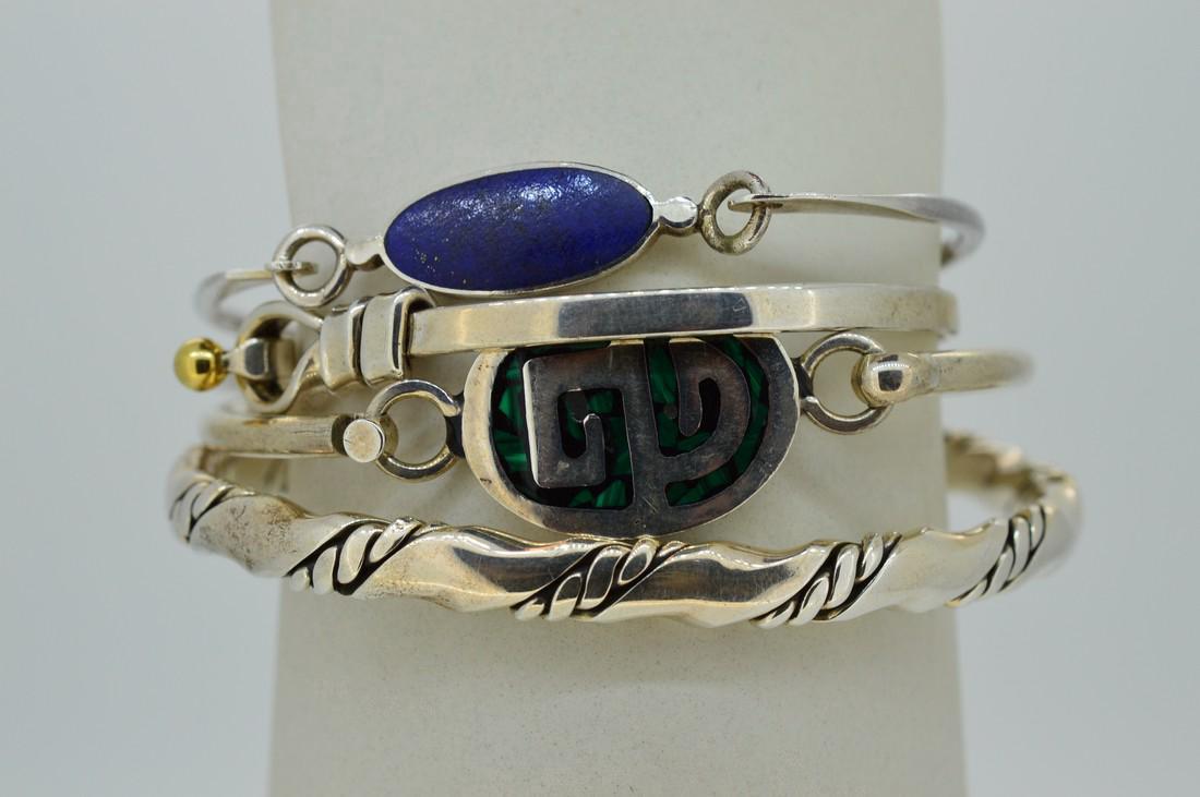 Lot of Sterling Silver Bracelets w/ Tiffany Bracelet (1 of 7)