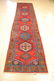 Antique Northwest Persia Vees Runner Rug 2.10x13