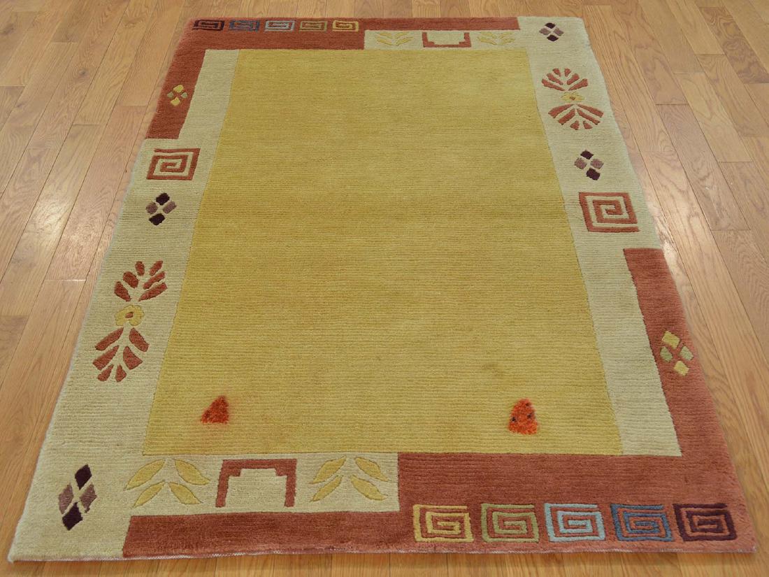 Modern Nepali Hand Knotted Wool Oriental Rug 3'7"x5'5" (1 of 5)
