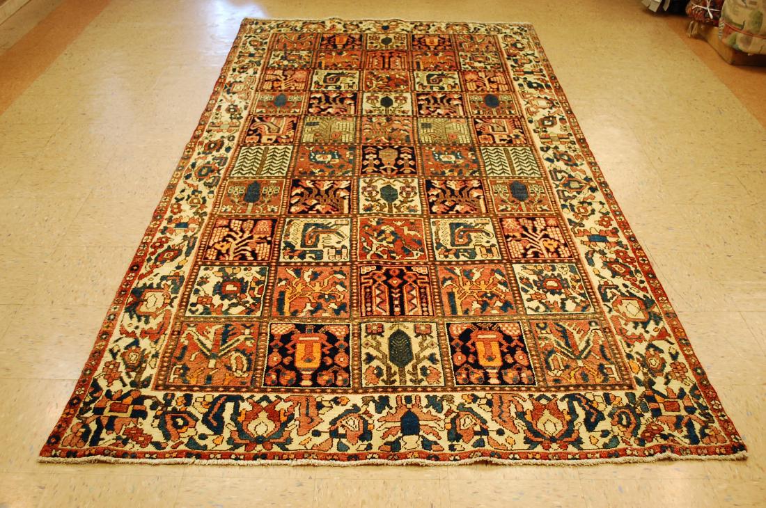 Antique Panel Design Persian Bakhtiari Rug 5.5x10.4 (1 of 10)