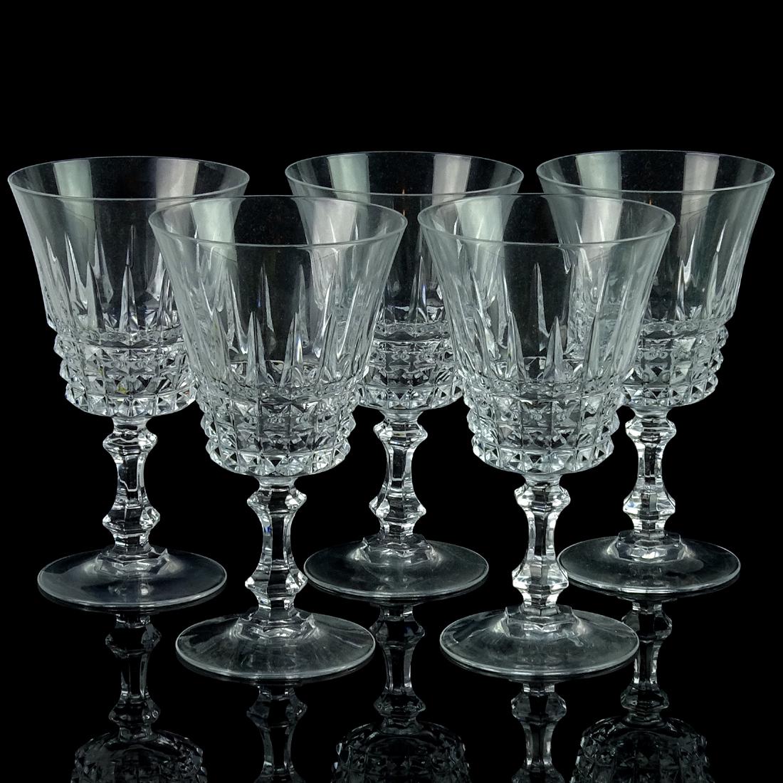 Crystal Set 5 Wine Drinking Glasses