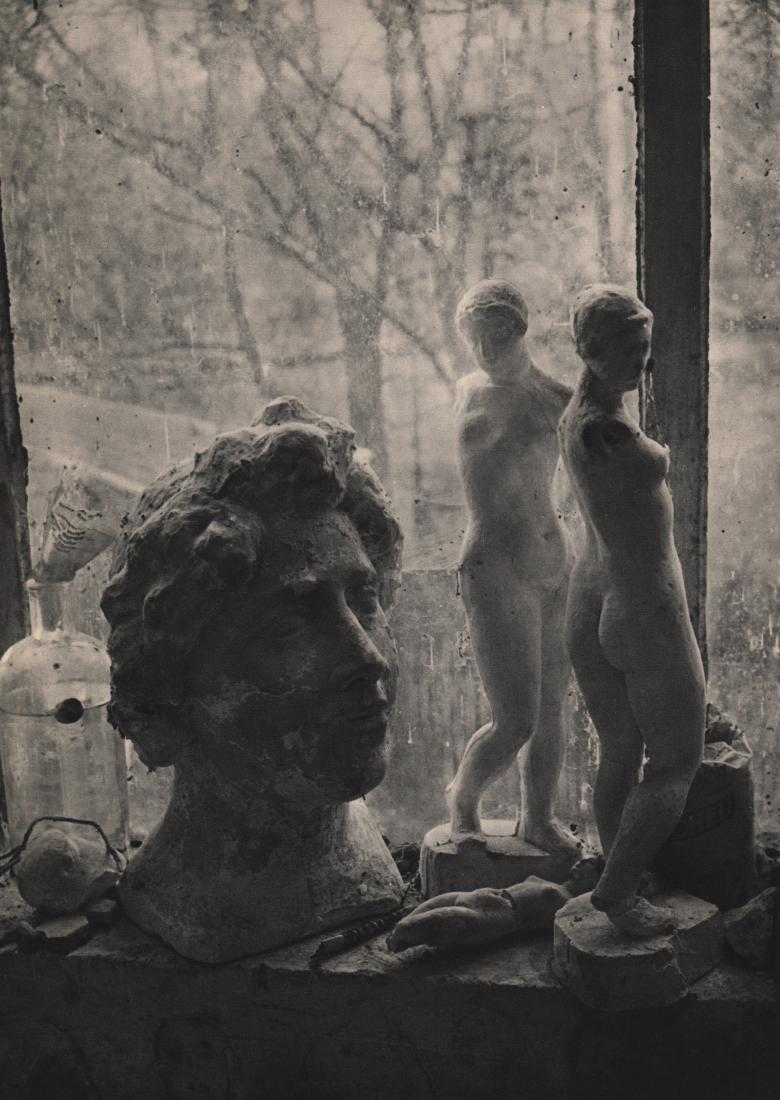 BRASSAI - Maillol Studio: Artist: BRASSAI Print Title: Maillol Studio Medium: Vintage Sheet-fed Gravure Printing Date: 1938 Printer: Neogravure, France Image Size: 9.5" X 12.5" Brassai was a Hungarian–French photographer, sc