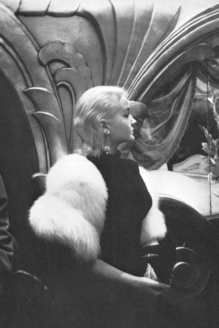 ROBERT FRANK - Movie Premiere, Hollywood, 1955: Artist: ROBERT FRANK Print Title: Movie Premiere, Hollywood, 1955 Medium: Vintage Sheet-fed Gravure Printed in 1958 in France Image Size: 4.5 x 7" Robert Frank (b. 1924) is an American photographer an