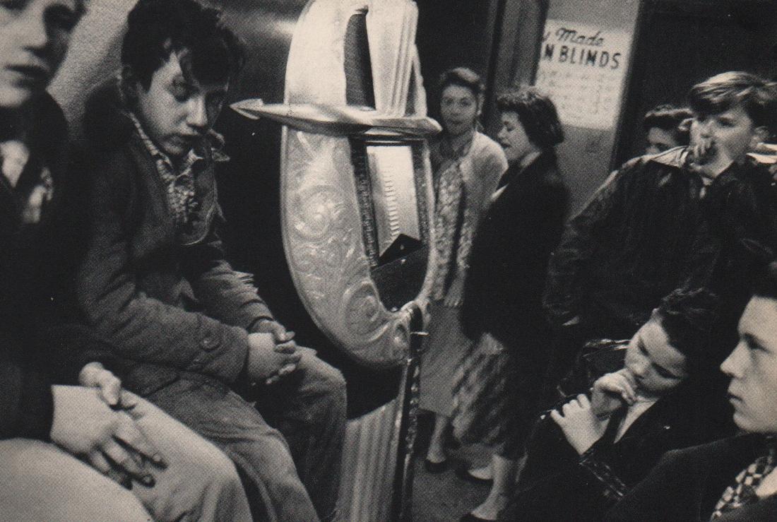 ROBERT FRANK - Candy Store, NewYork City: Artist: ROBERT FRANK Print Title: Candy Store, NewYork City Medium: Vintage Sheet-fed Gravure Printed in 1958 in France Image Size: 7.5 x 5 inches Robert Frank (b. 1924) is an American photographer an