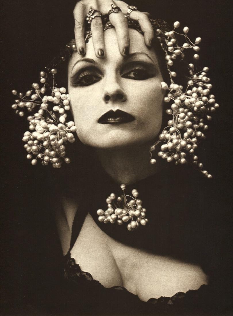 IRINA IONESCO - Portrait: Artist: IRINA IONESCO Print Title: Portrait Medium: Sepia Toned Photo-Litho Printed in 1977 in France Image Size: 8" X 10.5" Irina Ionesco is a French photographer born in Paris, France. She was the d
