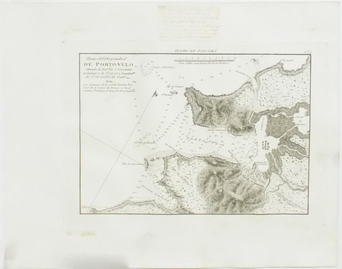 de Ferrer: Antique Nautical Chart of Portobelo, Panama: Map: 1809 Nautical Chart of Portobelo, Panama Date Printed: 1809 Cartographer: José Joaquín de Ferrer Material/Medium: Engraving Size: 11 3/4" x 15" Original engraving from José Joaquín de Ferrer 