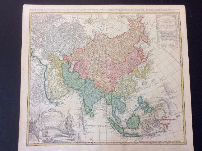Homann Heirs: Antique Map of Asia, 1746 (1 of 3)