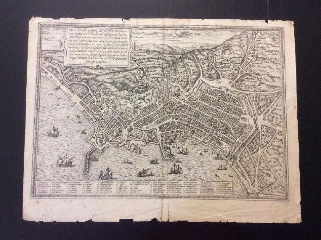Braun & Hogenberg: Antique Map of Naples Italy, 1572 (1 of 4)