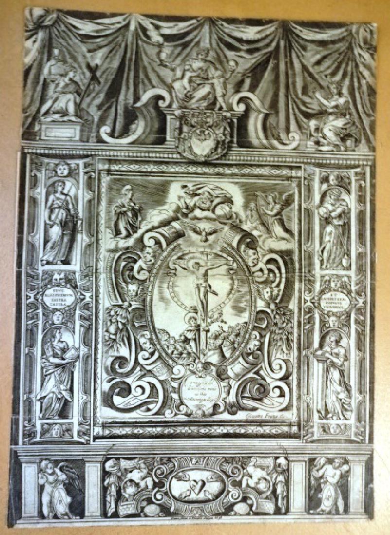 1595 Large Beautiful Engraving Giacomo Franco (1 of 5)