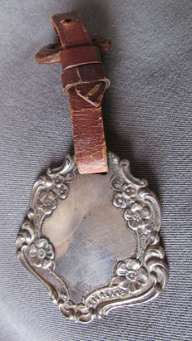 Webster Art Deco Sterling Silver Luggage Tag, Watch Fob (1 of 6)