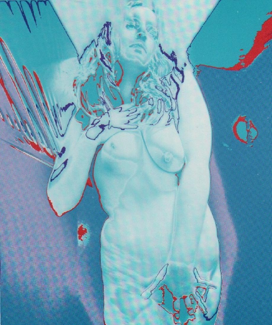 TODD WALKER - Nude Color Process: Artist: TODD WALKER Print Title: Nude - Color Process Medium: PhotoLithograph 455/600 Printed in Kentucky Printing Date: 1978 Image Size: 4" x 4.5" Todd Walker (1917 – 13 September 1998) was an Amer