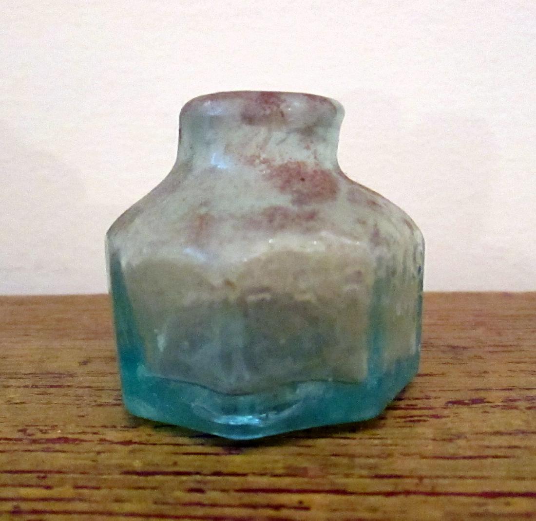 Antique Early Blown Glass Inkwell 1840 (1 of 5)