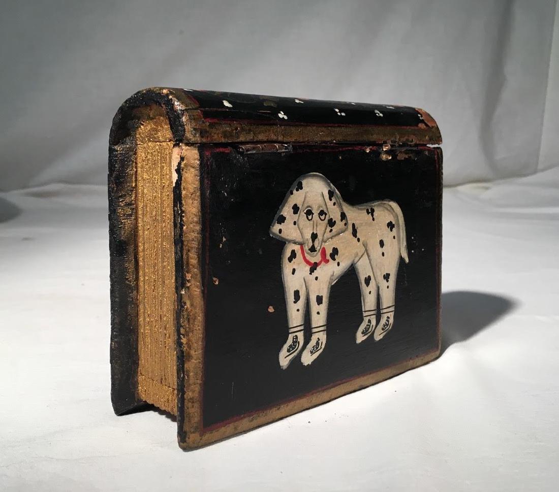 Hand Painted Wood “Book” Box 1940 (1 of 5)