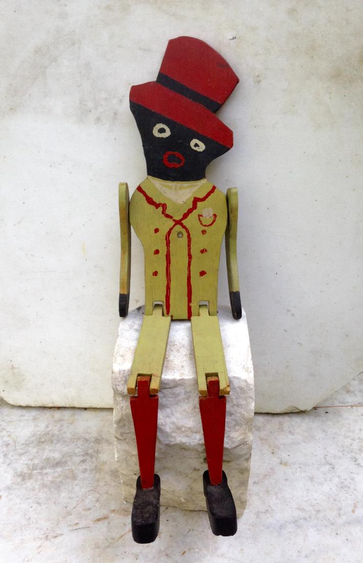 Early 20th Century Folk Art Wooden Dancing Figure (1 of 5)