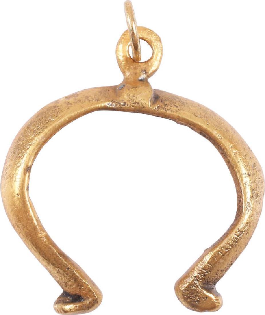 ANCIENT VIKING LUNAR PENDANT C.900-1000 AD (1 of 2)