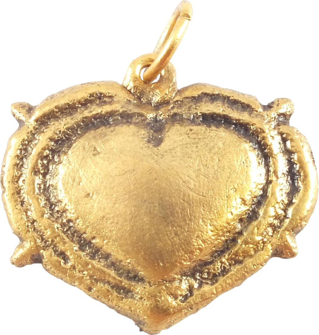 VIKING HEART PENDANT C.850-1050 AD (1 of 2)
