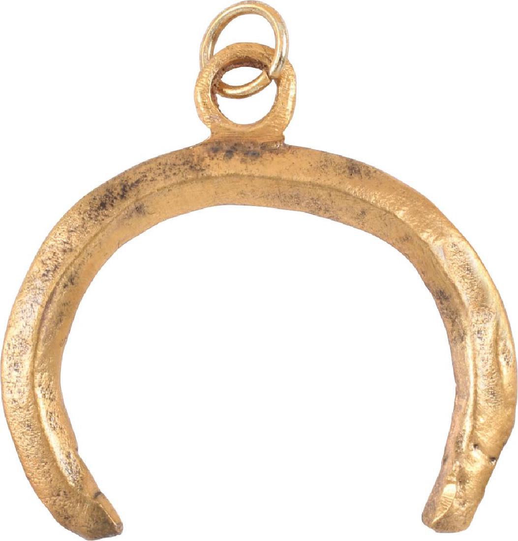 ANCIENT VIKING LUNAR PENDANT C.900-1000 AD (1 of 2)