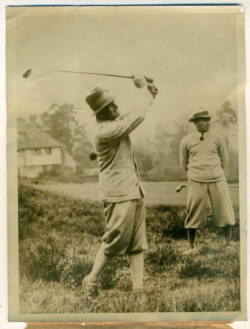 1930 Douglas Fairbanks Movie Star Leo Diegel Golf Photo (1 of 3)
