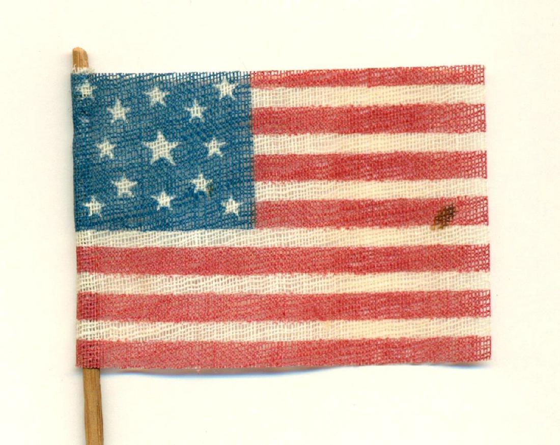 1876 Vintage 13 Star Centennial American Parade Flag (1 of 3)