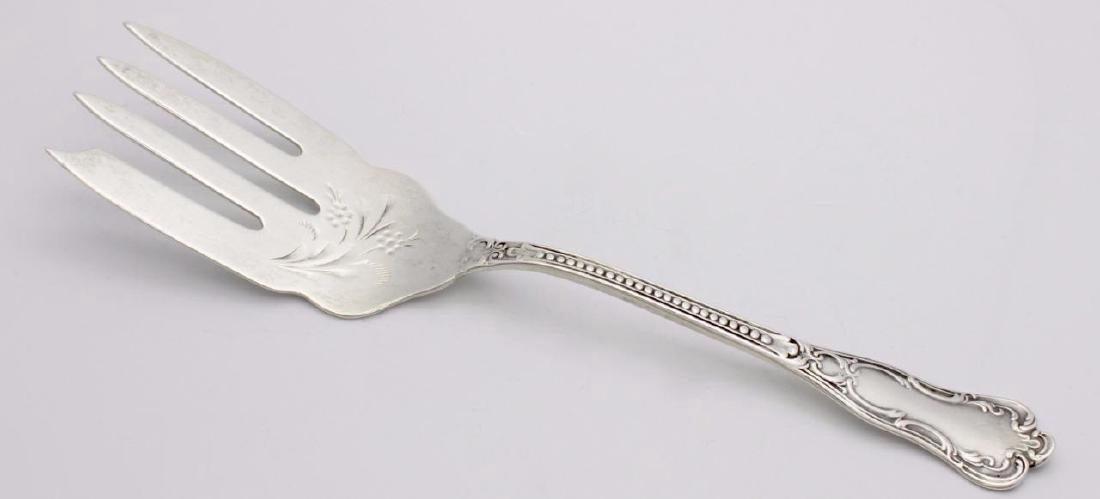 Antique Wendell Sterling Silver Cold Meat Fork, 1885 (1 of 3)