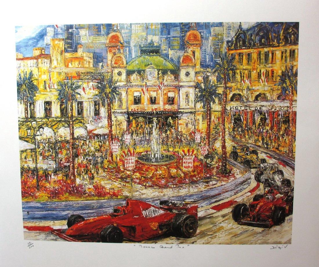 Duaiv "Monaco Grand Prix" Hand Signed Lithograph (1 of 1)