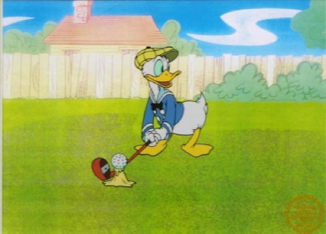 Disney Animation Sericel "Donald Golf" (1 of 1)