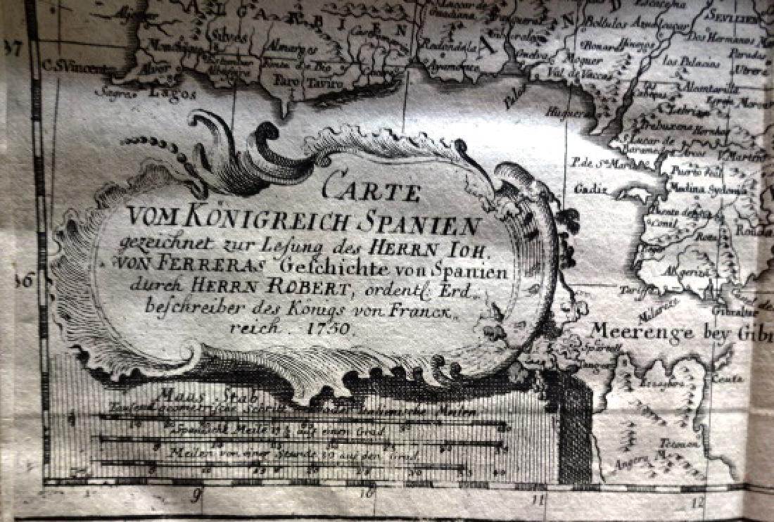 1760 Algemeine Historie von Spanien w/ Map of Spain (1 of 4)