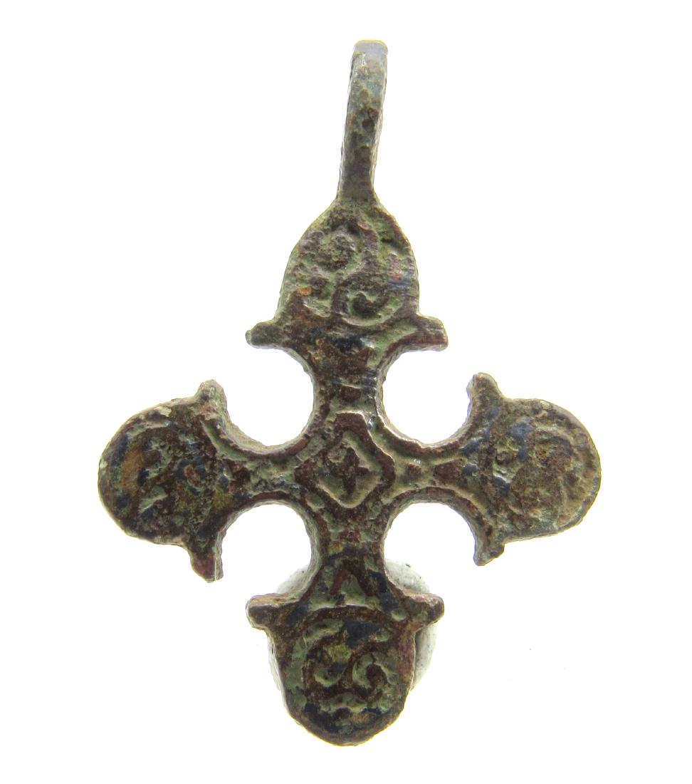 Viking Cross Pendant Decorated with Runic script (1 of 4)