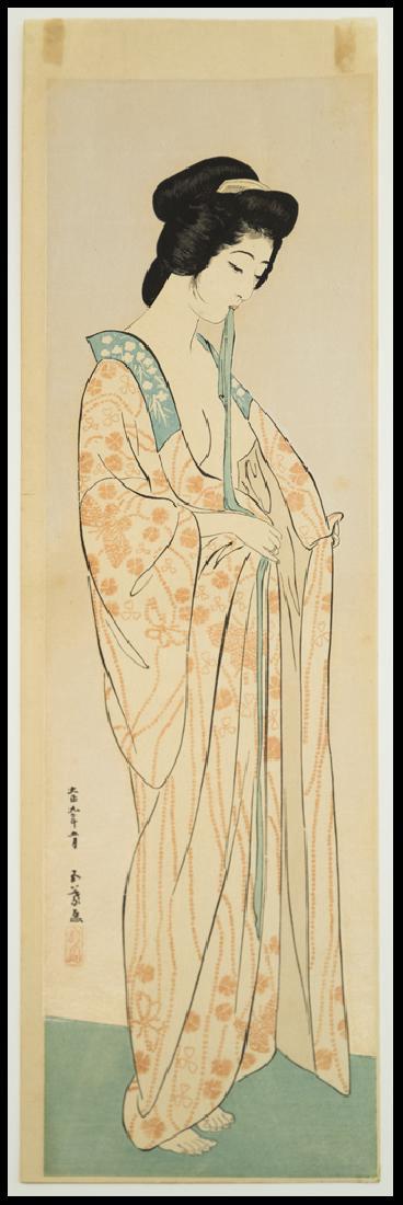 Goyo Hashiguchi Women Dressing Japanese Woodblock Print (1 of 1)