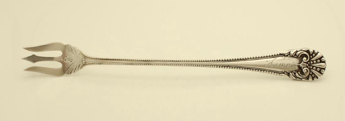 Antique Baker Manchester Sterling Cocktail Fork, 1915 (1 of 8)