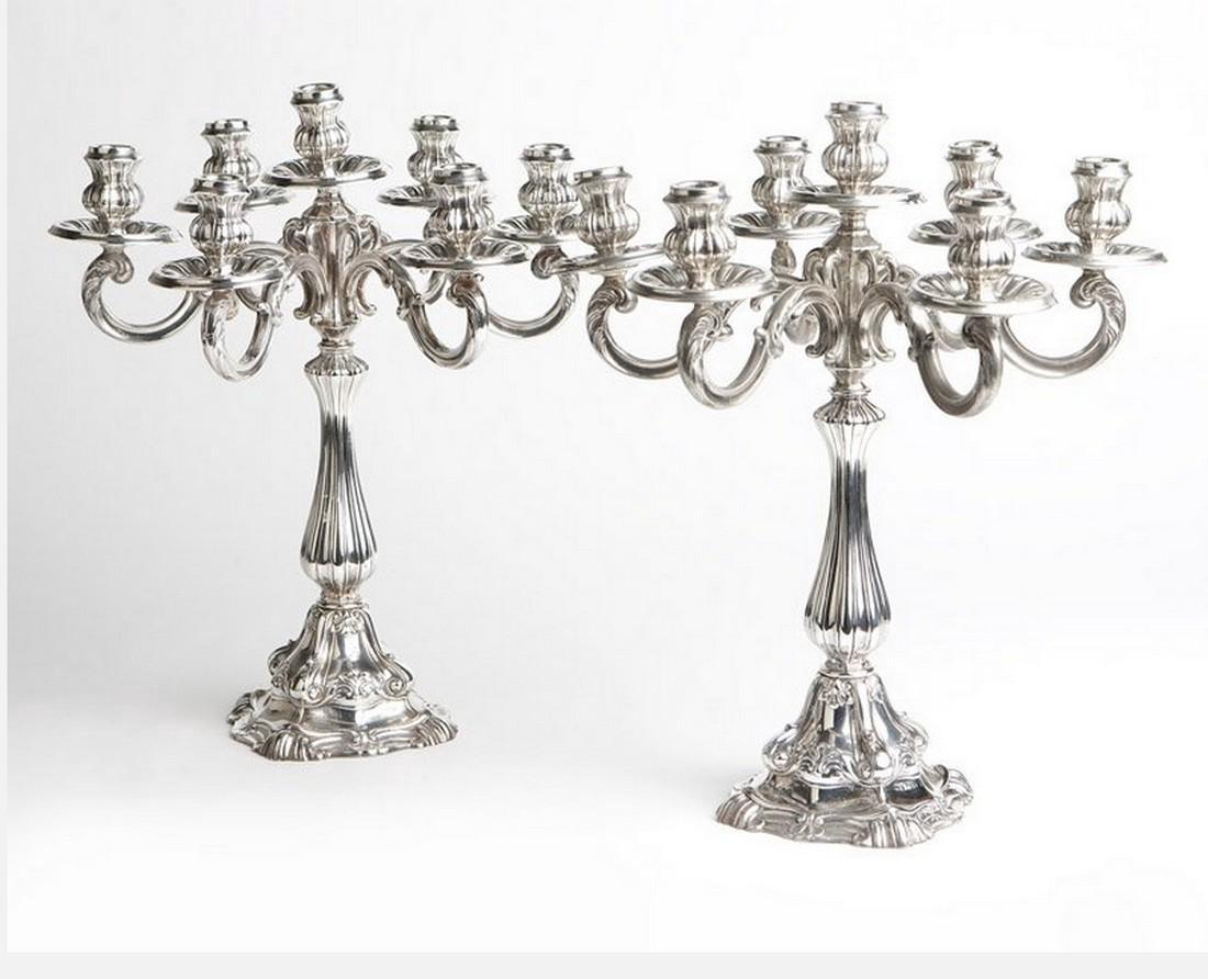 Pair of Mid-Century Camusso Sterling Silver Candelabra (1 of 2)