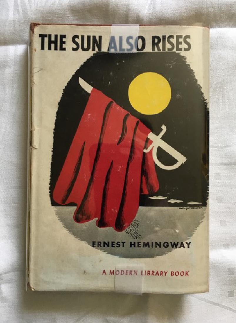 signed the sun also rises ernest hemingway