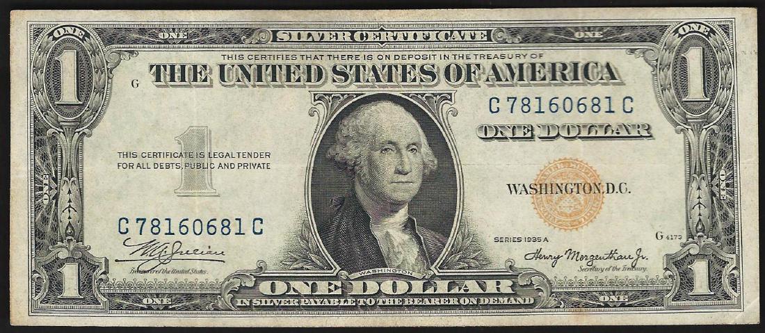 1935A $1 North Africa Silver Certificate WWII Emergency (1 of 2)