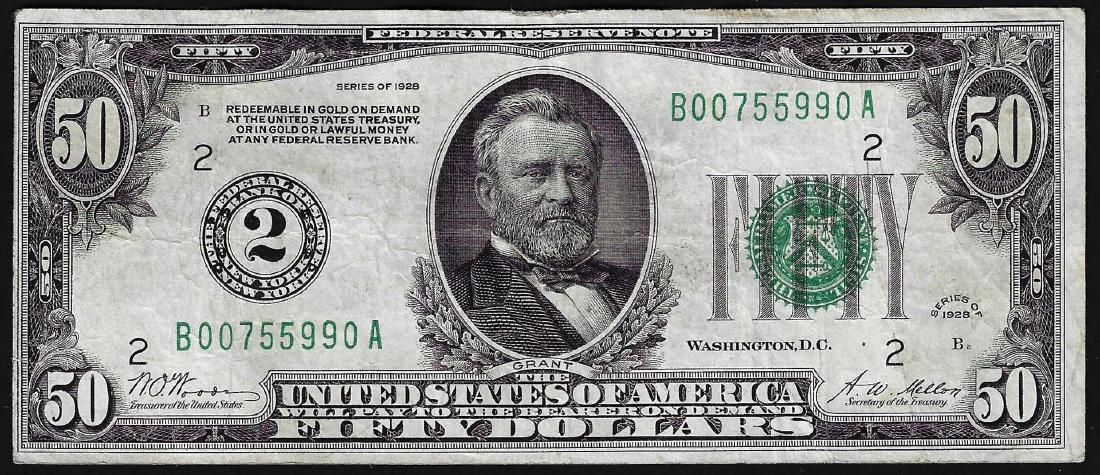 1928A $50 Federal Reserve Note New York (1 of 2)