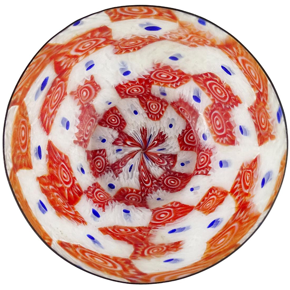 Fratelli Toso Murano Millefiori Italian Art Glass Dish (1 of 3)