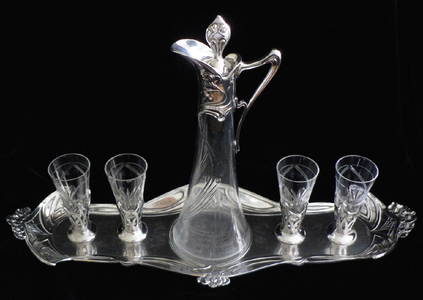 WMF Art Nouveau Liqueur Set