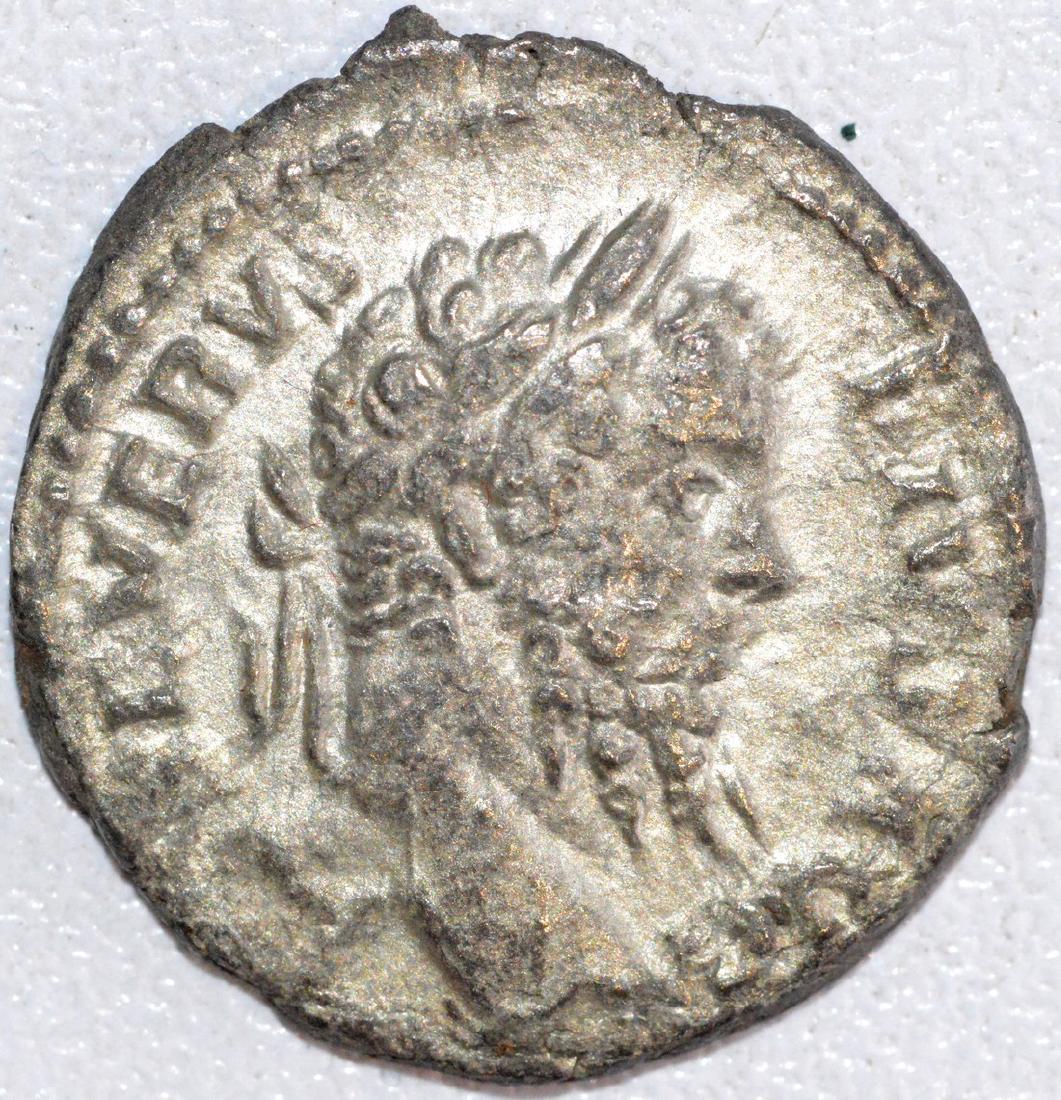 Ancient Roman Silver Denarius of Emperor Septimus (1 of 2)